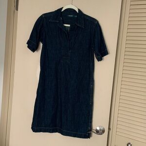 Ralph Lauren Navy Denim Mini Dress